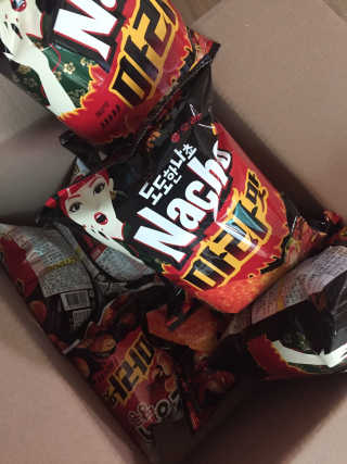 오징어땅콩,도도한나쵸 오징어땅콩 마라맛, 도도한나쵸 마라맛 — 5점을 준 리뷰어가 2019년 8월 올린 사용 사진