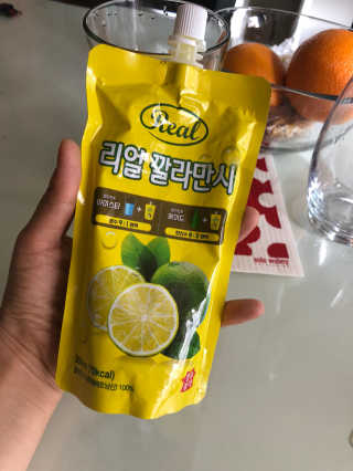 장수농가 리얼깔라만시 — 5점을 준 리뷰어가 2018년 4월 올린 사용 사진