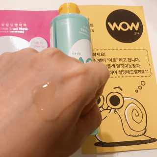 온가족 수분뿜뿜 노랑뚜껑 재주꾼 와우374 스네일토너 — 5점을 준 리뷰어가 2019년 11월 올린 사용 사진