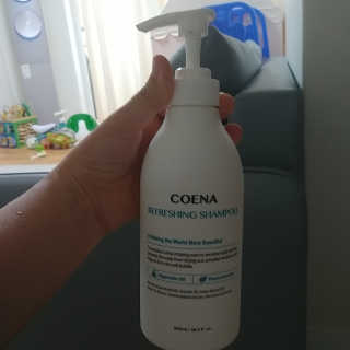 코에나샴푸 500ml — 5점을 준 리뷰어가 2019년 7월 올린 사용 사진