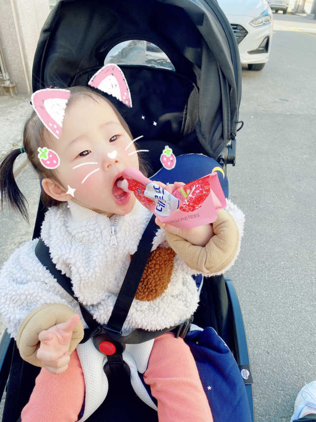 데르뜨 떠먹는 과일 3종, 짜먹는 과일 2종 총 10개 체험 리뷰 사진