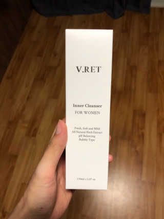 V.RET 브이렛 여성청결제 — 5점을 준 리뷰어가 2018년 9월 올린 사용 사진