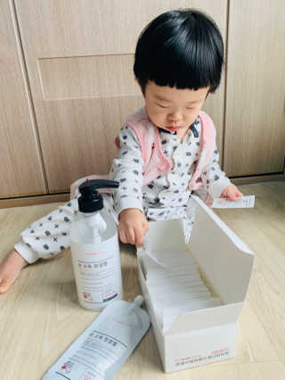 [더심플마켓] 손소독제 — 5점을 준 리뷰어가 2020년 3월 올린 사용 사진