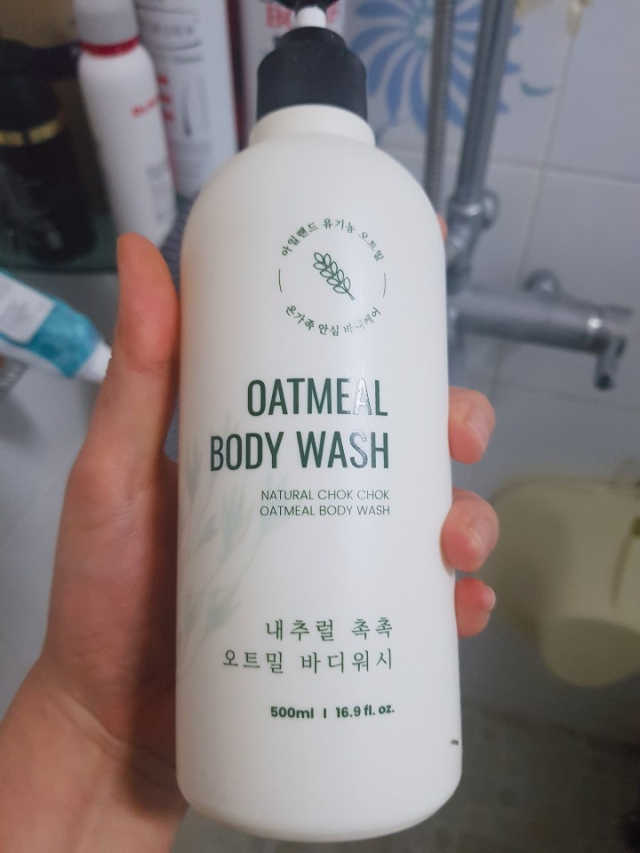 내추럴 촉촉  오트밀 바디워시 500ml 리뷰 사진