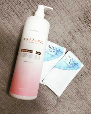 아쿠아큐링 아쿠아S링 퓨어리프레싱 헤어케어 500ml — 4.83점을 준 리뷰어가 2018년 8월 올린 사용 사진