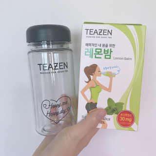 티젠 레몬밤 + 마이보틀 — 3.5점을 준 리뷰어가 2018년 7월 올린 사용 사진