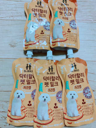 닥터할리펫밀크 8종 — 5점을 준 리뷰어가 2019년 1월 올린 사용 사진