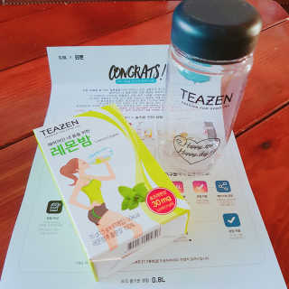 티젠 레몬밤 + 마이보틀 — 5점을 준 리뷰어가 2018년 7월 올린 사용 사진