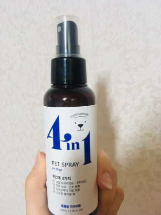 강아지스토리 포인원 모이스처 미스트 100ml — 4.17점을 준 리뷰어가 2018년 11월 올린 사용 사진