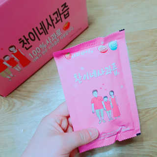 찬이네과수원 찬이네_사과즙 1BOX 50개입 — 5점을 준 리뷰어가 2018년 3월 올린 사용 사진
