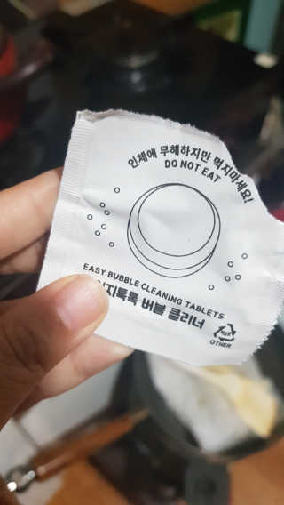 [에코앤드]이지톡톡 버블클리너 1종세척제 — 5점을 준 리뷰어가 2019년 11월 올린 사용 사진
