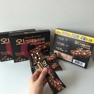 오그래놀라 카카오유산균볼 오그래놀라바 카카오앤유산균볼 — 5점을 준 리뷰어가 2020년 3월 올린 사용 사진