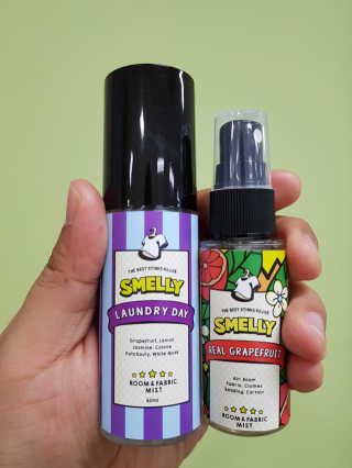 스멜리 천연 탈취 방향제 스프레이 스 메리 룸 엔 패브릭 — 3.33점을 준 리뷰어가 2018년 8월 올린 사용 사진