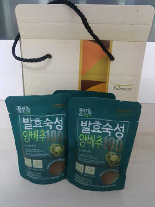 풀무원 발효숙성양배추100 — 5점을 준 리뷰어가 2017년 12월 올린 사용 사진