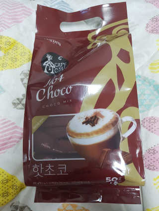 (주)쟈뎅 쟈뎅 까페모리 핫초코 50개입 — 4.67점을 준 리뷰어가 2017년 12월 올린 사용 사진
