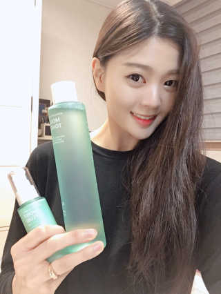 뷰디아니 01 토너, 03플루이드 세트 — 5점을 준 리뷰어가 2018년 4월 올린 사용 사진