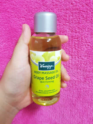 [크나이프] 그레이프씨드 슬리밍 마사지오일 100ml — 4점을 준 리뷰어가 2019년 8월 올린 사용 사진