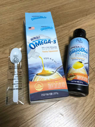 오메가-3스무디 [오메가스무디] 짜먹는 오메가3 DHA 임산부 어린이 — 4점을 준 리뷰어가 2019년 5월 올린 사용 사진