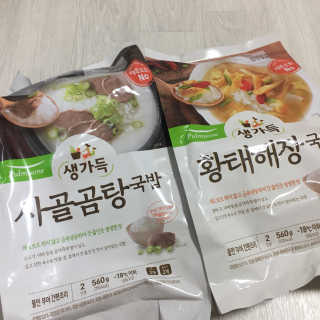 [풀무원] 사골곰탕국밥 황태해장국밥 — 4.67점을 준 리뷰어가 2018년 6월 올린 사용 사진