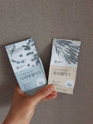 [착한습관]건강한 한끼, 귀리 쉐이크와 서리태 쉐이크 — 5점을 준 리뷰어가 2019년 7월 올린 사용 사진