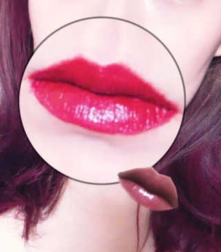 터치인솔 메탈리스트 리퀴드 포일 립스틱 5종 — 5점을 준 리뷰어가 2018년 3월 올린 사용 사진