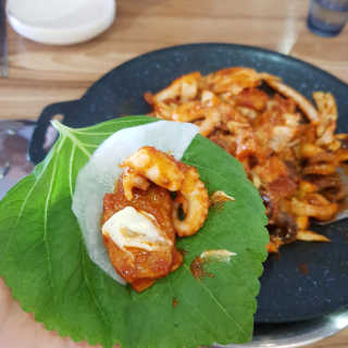 [쭈퐁] 치즈쭈꾸미 2인or삼겹쭈꾸미 2인+볶음밥 — 4.67점을 준 리뷰어가 2018년 8월 올린 사용 사진
