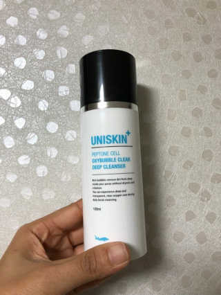 UNISKIN 펩톤 셀 옥시버블클리어 딥 클렌져 — 4점을 준 리뷰어가 2018년 10월 올린 사용 사진
