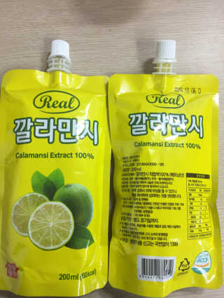 장수농가 리얼깔라만시 — 5점을 준 리뷰어가 2018년 4월 올린 사용 사진