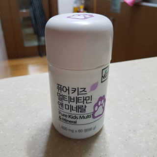 네츄럴굿띵스 퓨어 키즈 멀티비타민 앤 미네랄 30일분 — 3.67점을 준 리뷰어가 2018년 7월 올린 사용 사진