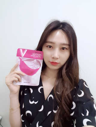 스케덤 펩타이드 리프팅밴드 — 5점을 준 리뷰어가 2019년 6월 올린 사용 사진