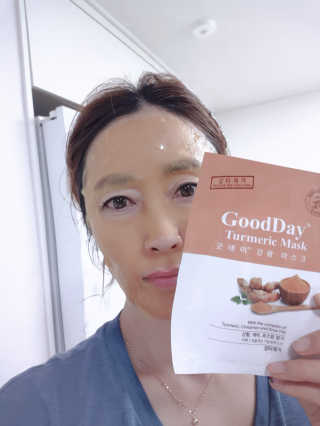 GoodDay Skincare GoodDay 강황 마스크 — 3.5점을 준 리뷰어가 2020년 2월 올린 사용 사진