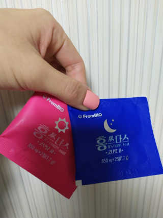 프롬바이오 홍쓰다스 아침,저녁 맞춤형 다이어트식품 14포+14포 — 4점을 준 리뷰어가 2020년 2월 올린 사용 사진
