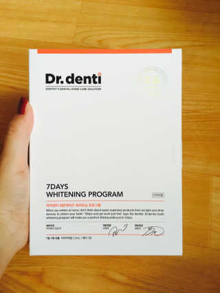 Dr.denti 닥터덴티 치아미백 7days 화이트닝 프로그램 — 3.5점을 준 리뷰어가 2016년 10월 올린 사용 사진