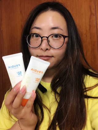[후르디아] 혼합자차 선 에센스+톤업 선크림 2종 — 5점을 준 리뷰어가 2019년 6월 올린 사용 사진