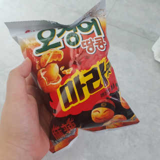 오징어땅콩,도도한나쵸 오징어땅콩 마라맛, 도도한나쵸 마라맛 — 5점을 준 리뷰어가 2019년 8월 올린 사용 사진
