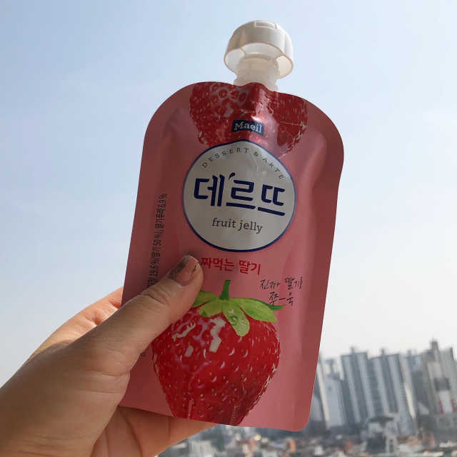데르뜨 떠먹는 과일 3종, 짜먹는 과일 2종 총 10개 체험 리뷰 사진