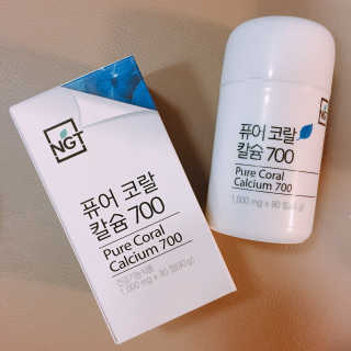네츄럴굿띵스 퓨어 코랄 칼슘 700 30일분 — 4.83점을 준 리뷰어가 2018년 6월 올린 사용 사진