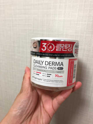 나이팅게일 데일리 더마 클렌징패드 마일드 — 5점을 준 리뷰어가 2018년 4월 올린 사용 사진
