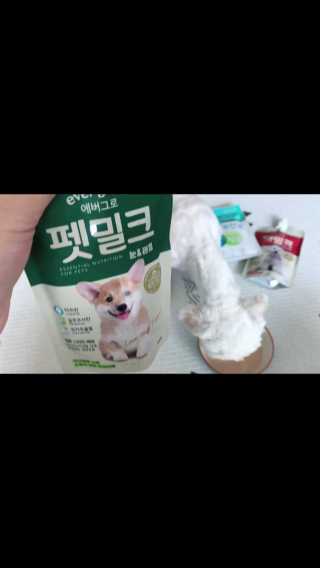 [빙그레] 에버그로 생유산균 1봉（10포입）+펫밀크2팩 — 5점을 준 리뷰어가 2019년 5월 올린 사용 사진