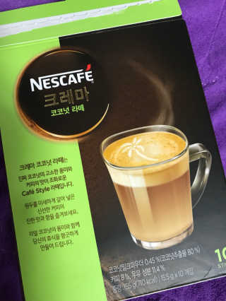 네스카페 코리아 네스카페 크레마 코코넛라떼 — 4.67점을 준 리뷰어가 2018년 1월 올린 사용 사진