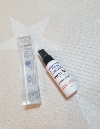 뷰오케이 수경물안경 착용시 발생하는 김서림방지제 안티포그액 — 4점을 준 리뷰어가 2019년 7월 올린 사용 사진