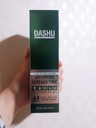 다슈코리아 다슈 데일리 안티 헤어로스 허브 헤어토닉 150ml — 4점을 준 리뷰어가 2020년 1월 올린 사용 사진