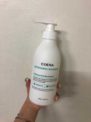 코에나샴푸 500ml — 3.5점을 준 리뷰어가 2019년 8월 올린 사용 사진