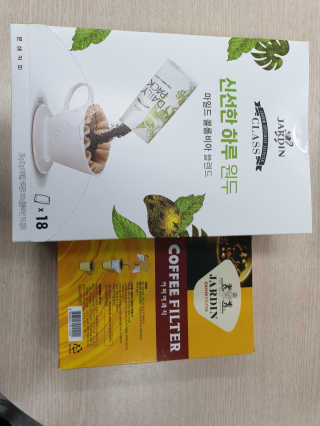 (주)쟈뎅 [쟈뎅] 클래스 신선한 하루 원두+여과지 SET — 4점을 준 리뷰어가 2019년 3월 올린 사용 사진