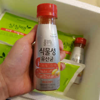 풀무원 식물성유산균 레드앤오메가 + 푸룬앤바이오 — 5점을 준 리뷰어가 2018년 11월 올린 사용 사진