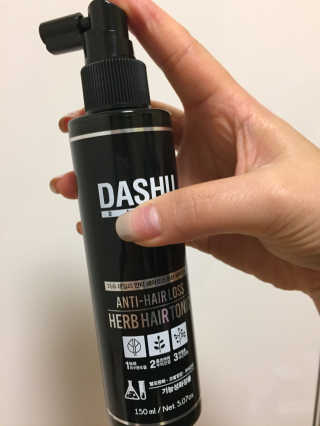 다슈코리아 다슈 안티 헤어로스 허브 헤어토닉 — 5점을 준 리뷰어가 2017년 10월 올린 사용 사진