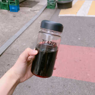 티젠 보이차 + 마이보틀 세트 — 4점을 준 리뷰어가 2018년 6월 올린 사용 사진