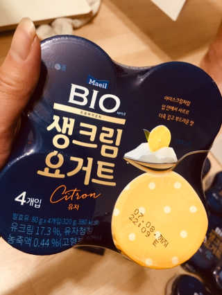 [매일 바이오] 생크림요거트 플레인 12개 + 유자 12개 — 5점을 준 리뷰어가 2019년 7월 올린 사용 사진