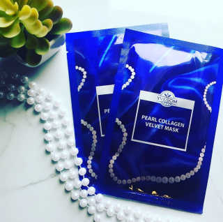 Pearl Collagen Velvet Mask 1 BOX by YVESOM — 4점을 준 리뷰어가 2019년 2월 올린 사용 사진