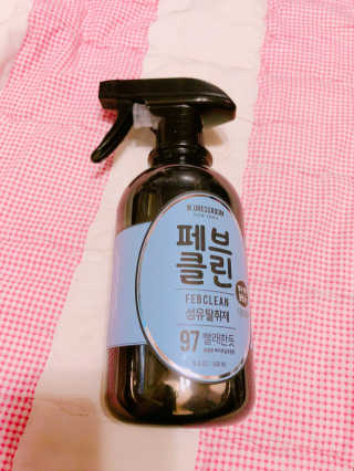 더블유드레스룸 페브클린 500ml — 5점을 준 리뷰어가 2018년 8월 올린 사용 사진